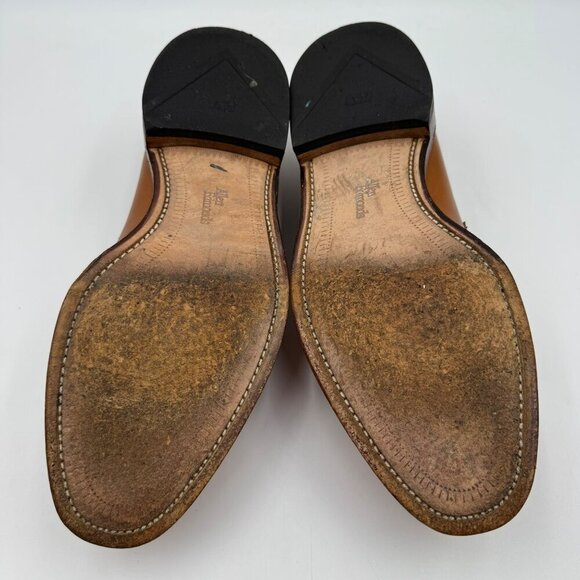 Allen Edmonds Wingham Tassel Loafers Tan Leather Mens Size 9.5D Classic Slip-On - Picture 7 of 9